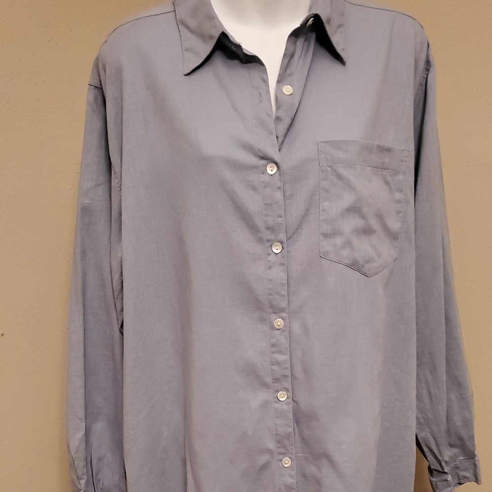 Linen button down
